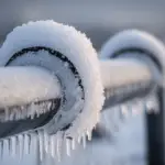 겨울철 얼어붙은 수도관