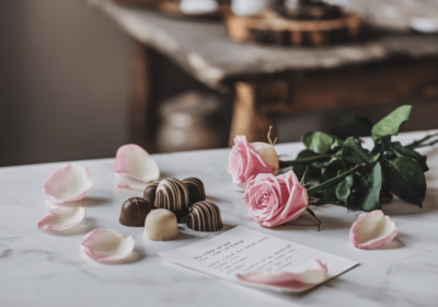 ❤️ 2025 발렌타인데이: 사랑을 나누는 특별한 하루의 모든 것 a chocolates and roses on a table
