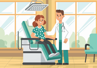 2025 산정특례질환자 완벽 가이드: 혜택부터 신청방법까지 a cartoon of a doctor and a girl sitting in a chair