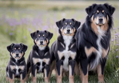 반려견 생애주기별 관리 7가지 핵심 포인트: 강아지와 더 오래 행복하게! a group of dogs standing in a field