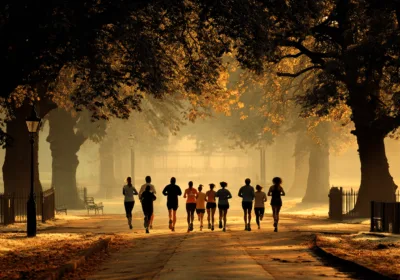 2025 바쁜 현대인을 위한 희소식: 주말 운동만으로도 충분한 건강 효과 a group of people running on a path