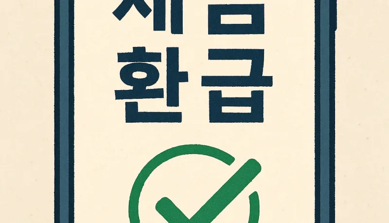 2025년 국세청 원클릭 환급 서비스로 쉽고 빠르게 세금 환급받기 a sign with a check mark and a green tick