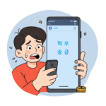 a cartoon of a boy holding a cell phone
