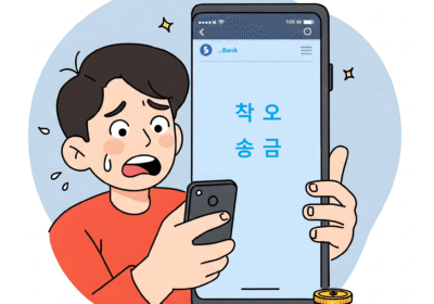 10분 만에 알아보는 착오송금 반환지원제도 총정리 a cartoon of a boy holding a cell phone