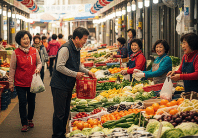 2025년 민생회복 소비쿠폰 총정리 II: 신청 및 사용 방법과 사용처 완전 가이드 a group of people at a market
