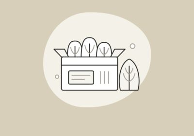 절임배추가 담긴 상자와 배추 한 포기를 그린 라인아트, 절임배추 20kg 몇 포기 글 대표 이미지